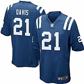 Nike Men & Women & Youth Colts #21 Vontae Davis Blue Team Color Game Jersey,baseball caps,new era cap wholesale,wholesale hats